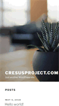 Mobile Screenshot of cresusproject.com